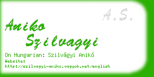aniko szilvagyi business card