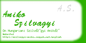 aniko szilvagyi business card